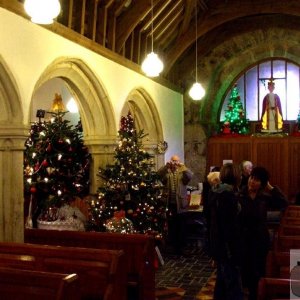 Looking back down the east transept.