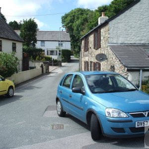 Whitecross, having turned off the main road.