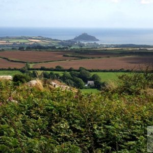 A view to St Michael's Mount from Trencrom Hill