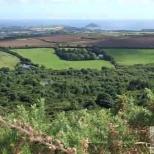 View of St Michael's Mount from the Summit of Trencrom Hill