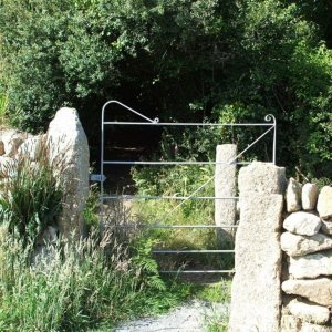 The Entrance and Exit to the Uphill Path to the Top of Trencrom Hill