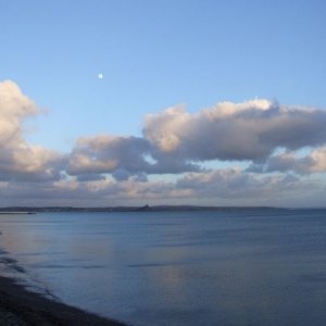 Moon over Mount's Bay