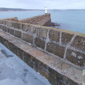 Penzance harbour wall 1861