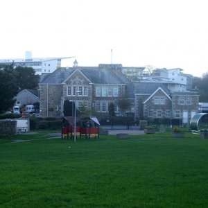 Penwith College behind Humphry Davy School - 10Nov10