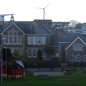 Penwith College behind Humphry Davy School - 10Nov10