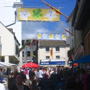 Looking up towards Green Market / Lloyds