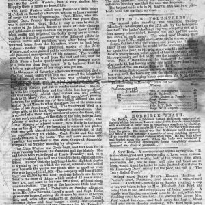 Tidings October 7th 1872 Lower Part Page 2