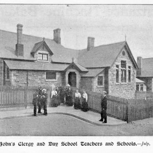 St Johns Clergy and Day School Teachers and School 1899
