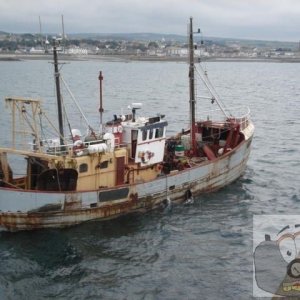 Jacqueline leaving newlyn for the last time