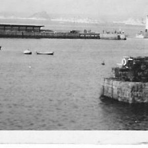 Distant view of the Western Union Fleet in Mount`s Bay, 1949