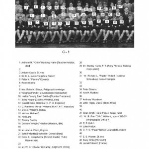 1947 Penzance Boys' Grammar School Photograph - 5 - Identifications