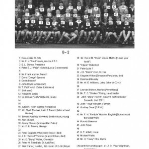 1947 Penzance Boys' Grammar School Photograph - 4 - Identifications