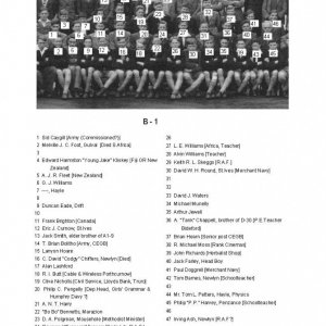 1947 Penzance Boys' Grammar School Photograph - 3 - Identifications