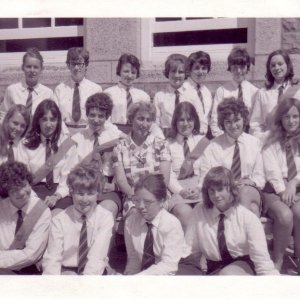 Summer 1966, outside Penzance Grammar School for Girls