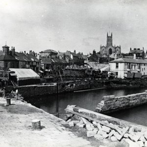 Road extention Penzance harbour 1879