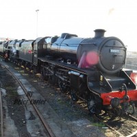 Steam trains at Penzance station easter 2010