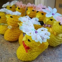 Easter Chickens Hand Crafted
