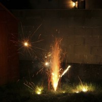 Next door's fireworks