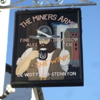 The Miners' Arms, St Just - Inn sign - 28th Jan, 2009