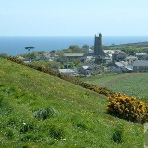 View of Paul Village from the old Penlee Quarry dump
