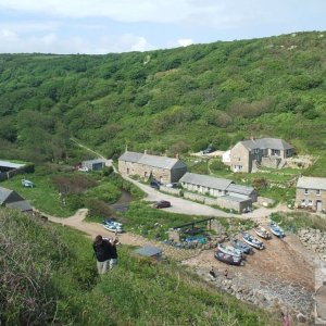 Looking back to Penberth Cove