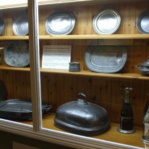 Botallack Count House dinner service made of tin!
