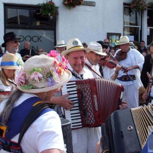 The Golowan Band - Men and Maids: Bernard on accordion