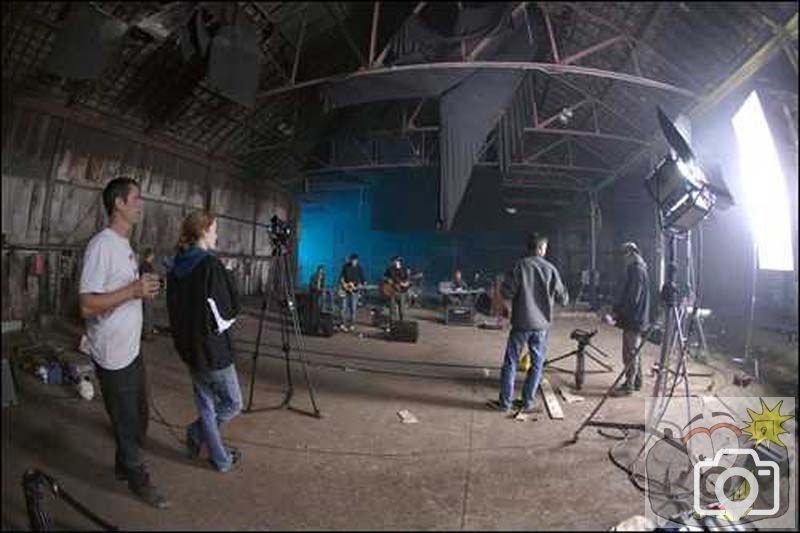 18 - THE SCENE OF THE VIDEO SHOOT FOR 'FOREVER'