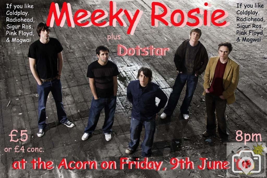 24 - POSTER FOR MEEKYROSIE AT THE ACORN, PENZANCE