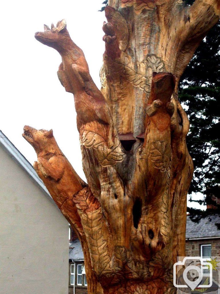 5-Carved tree, Penzance - 4th Dec., 2009