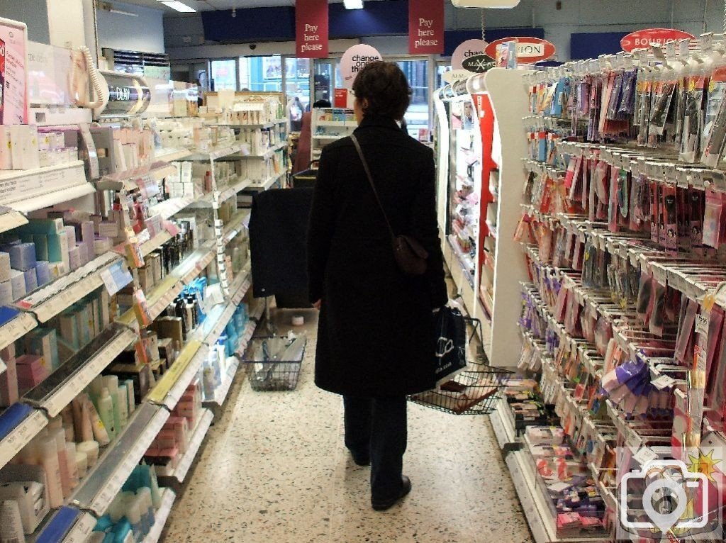 A High Street Chemist and customer - Feb., 2007