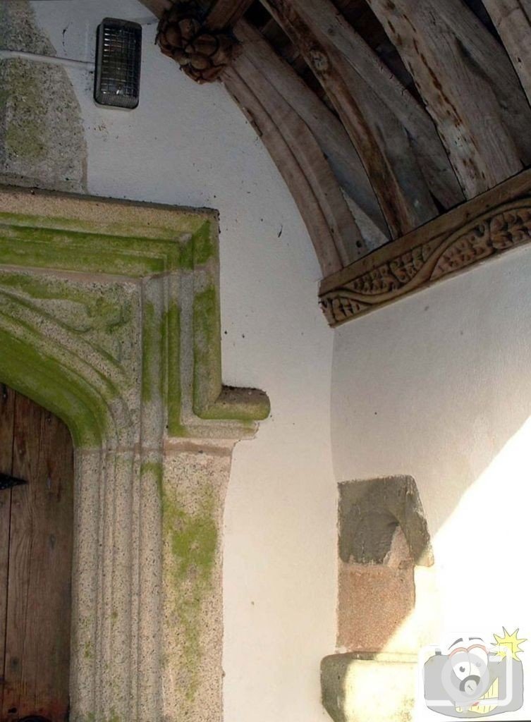 A view inside the porch at Saint Credan's Church, Sancreed, 12th Nov.,