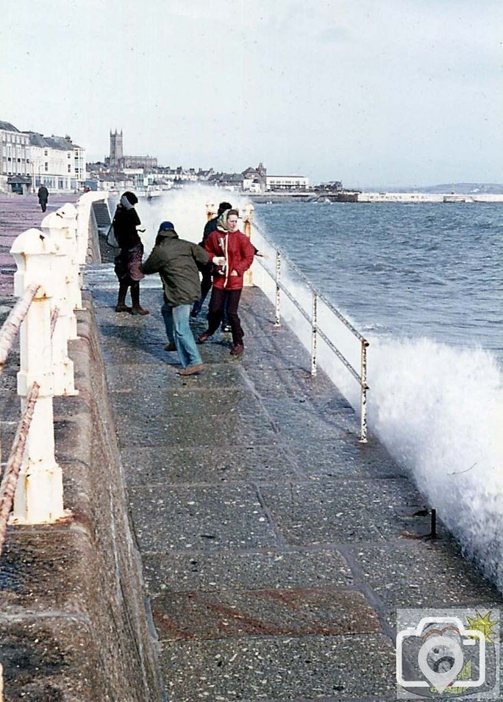 Aftermath of the Storm - Defyng the waves! - 16th March 1977