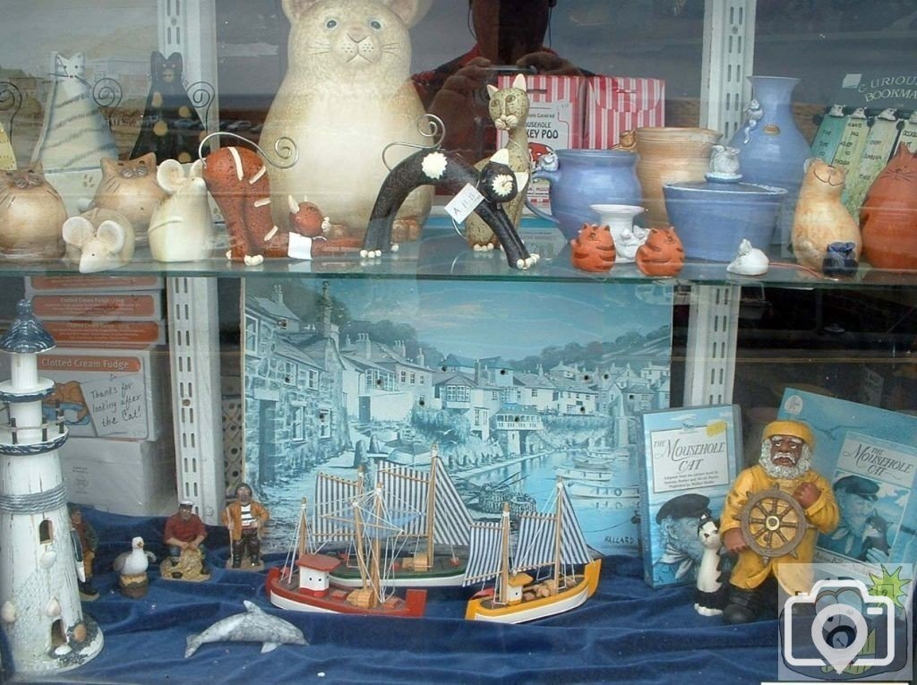 An attractive shop window - Mousehole, June, 2005