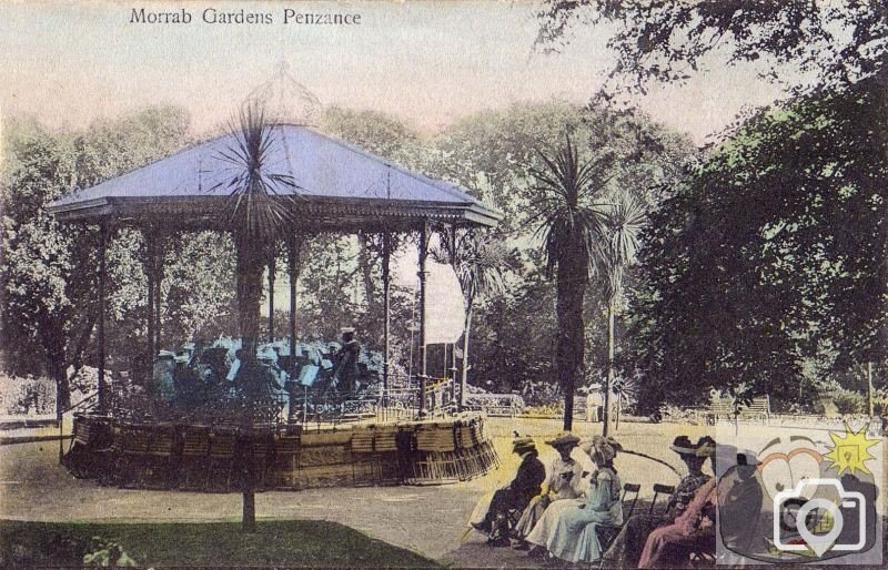 An old pic of the bandstand, Morrab Gardens