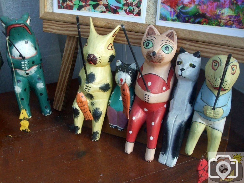 Art shop window at bottom of Morrab Road