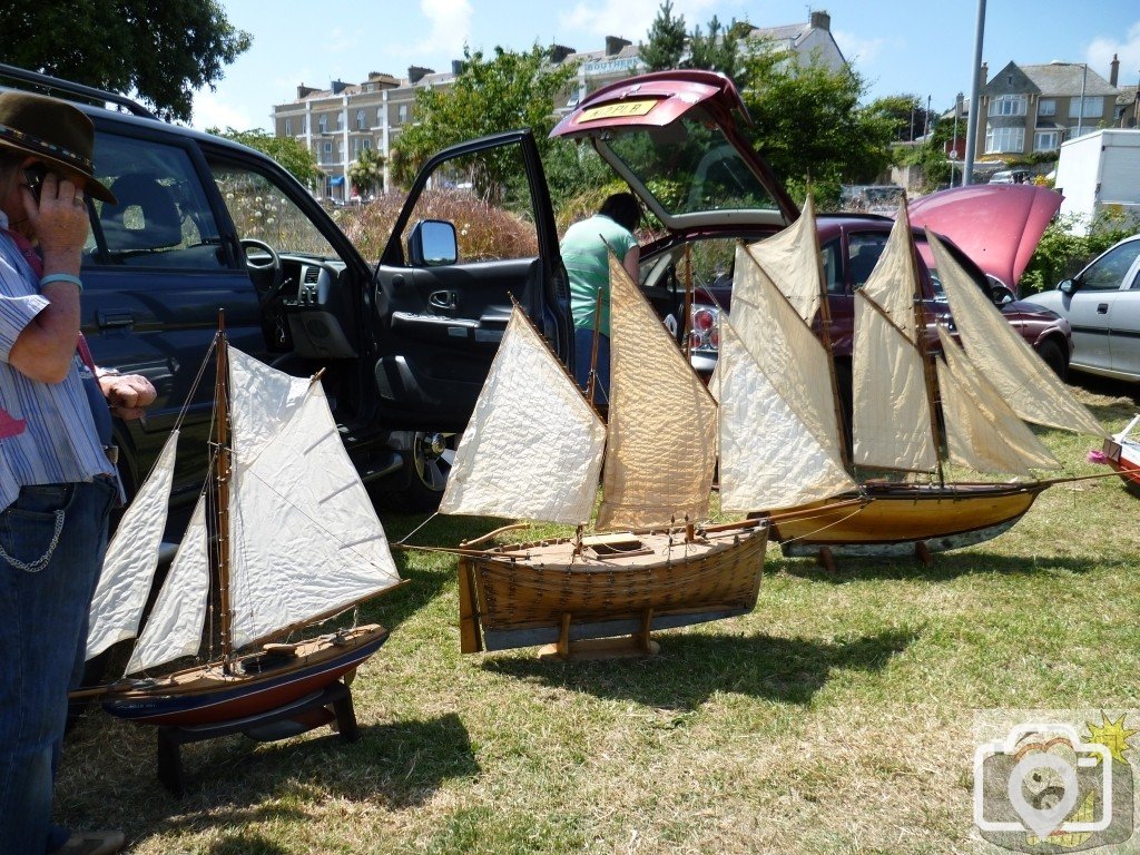 Boat displays on the Wherrytown boating pool