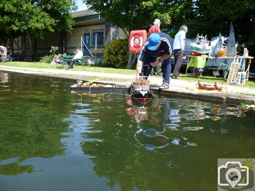 Boat displays on the Wherrytown boating pool