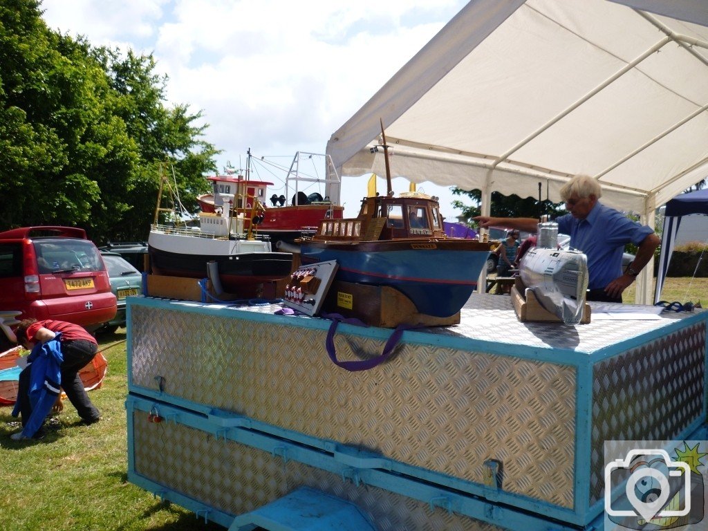 Boat displays on the Wherrytown boating pool