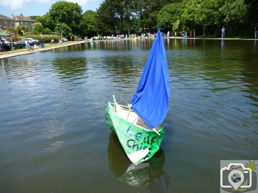 Boat displays on the Wherrytown boating pool