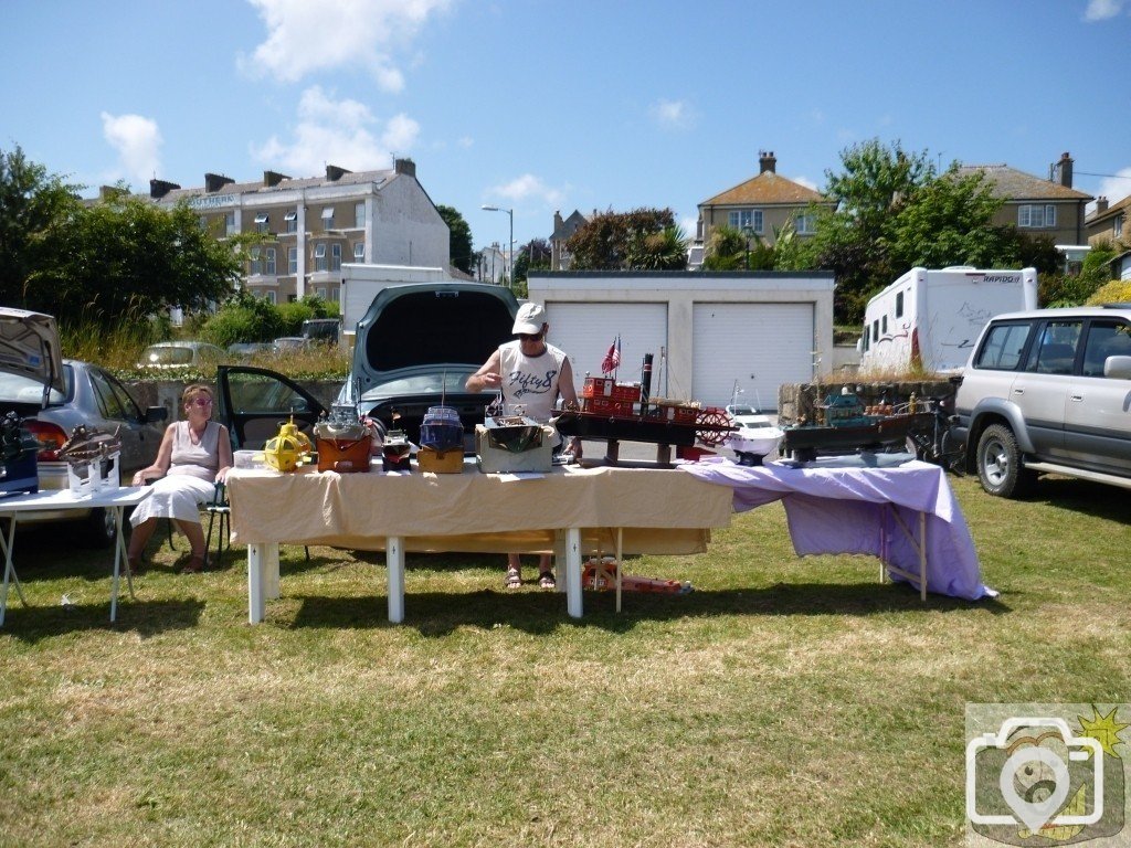 Boat displays on the Wherrytown boating pool