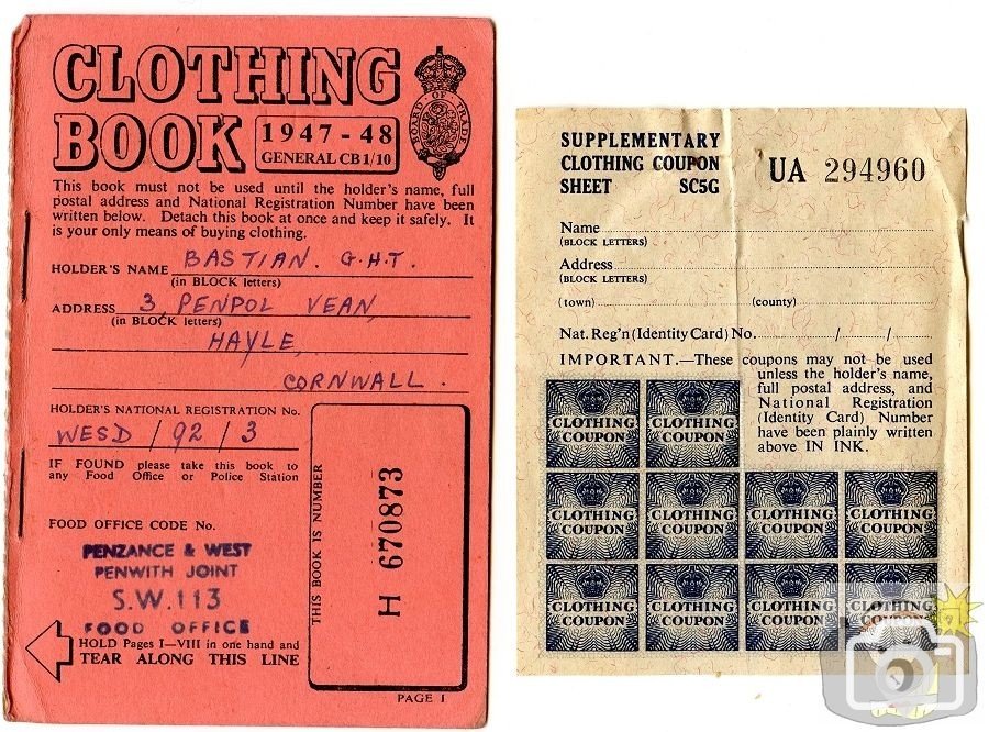 Clothing Ration Books - 1