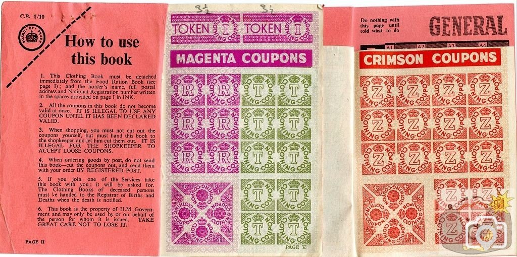 Clothing Ration Books - 2