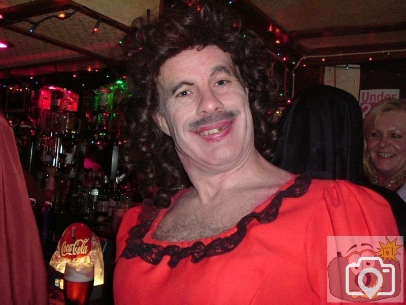 Drag queen with moustache - The Globe, 2006