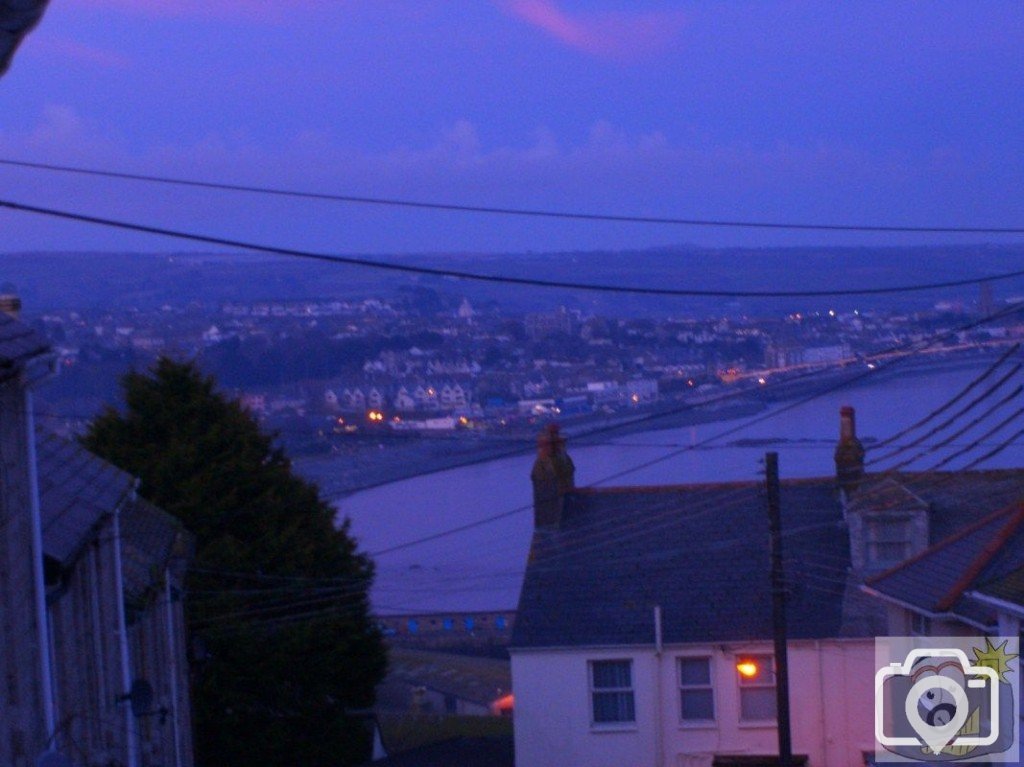 Dusk over Penzance from Newlyn - 1