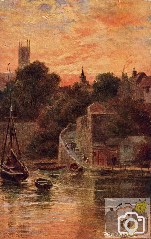 Early depiction of Abbey Basin and Slip