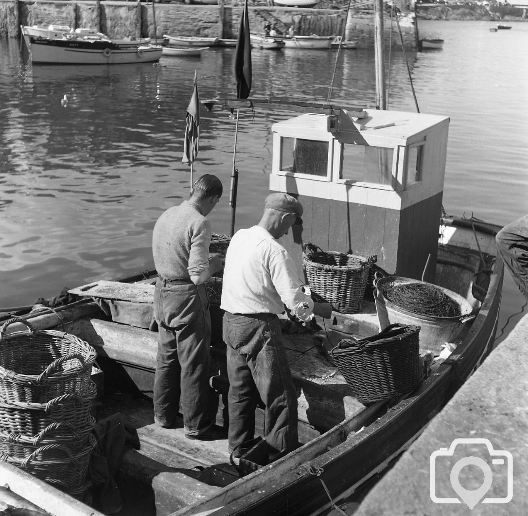 Fishing boat at Penzance - 1959