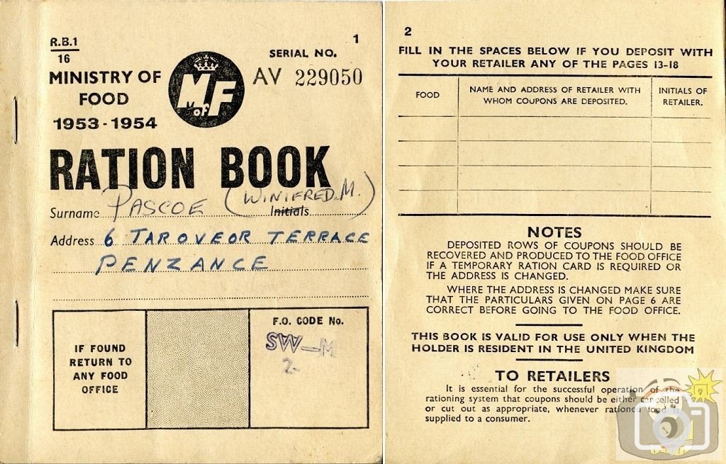 Food Ration Book - 1