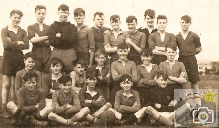 Football team 1949 versus St Ives Belyers School