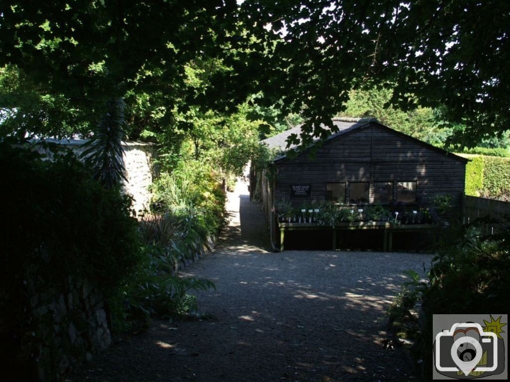 Hut at entry and exit of Trewidden Gardens - June '08